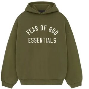 🪖 Essentials Fear of God Hoodie – Military (One Size Oversized) 🪖